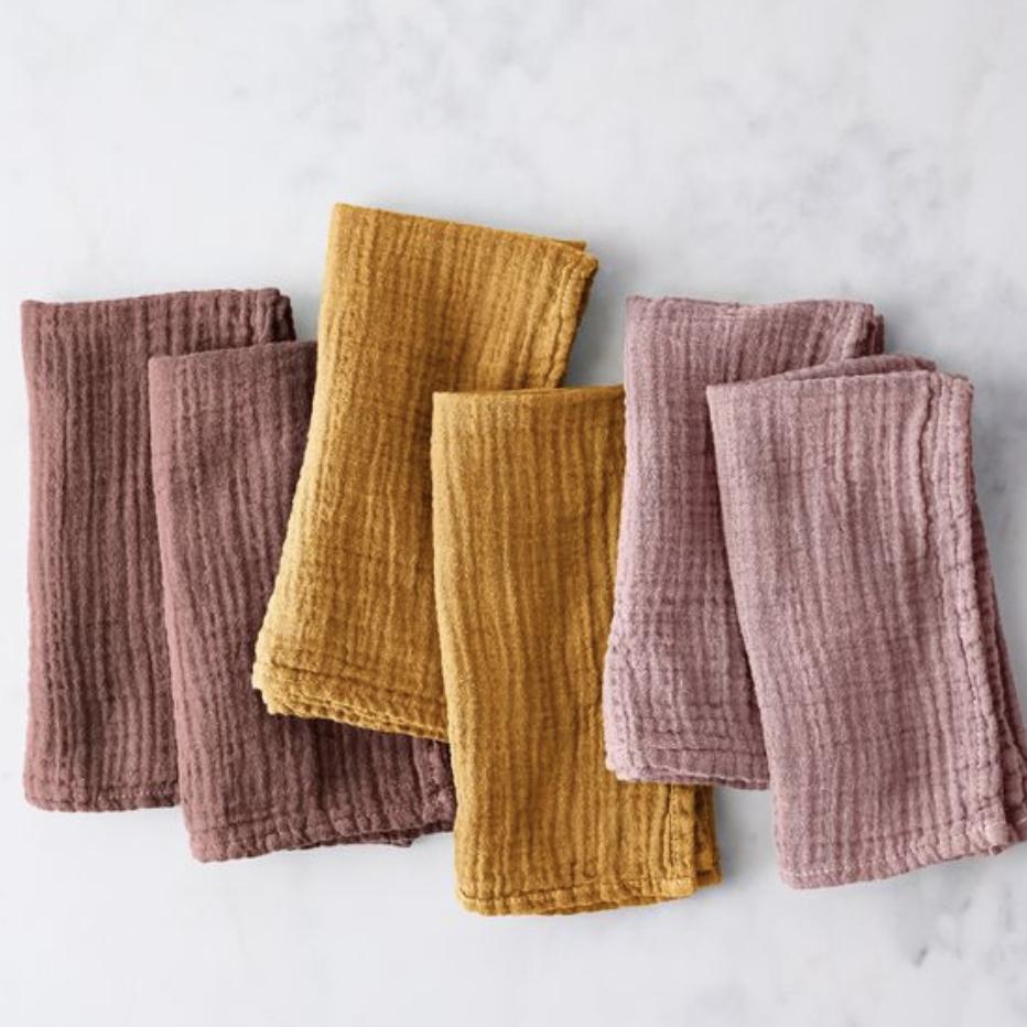 Cotton Crinkle Napkins (Set of 6)