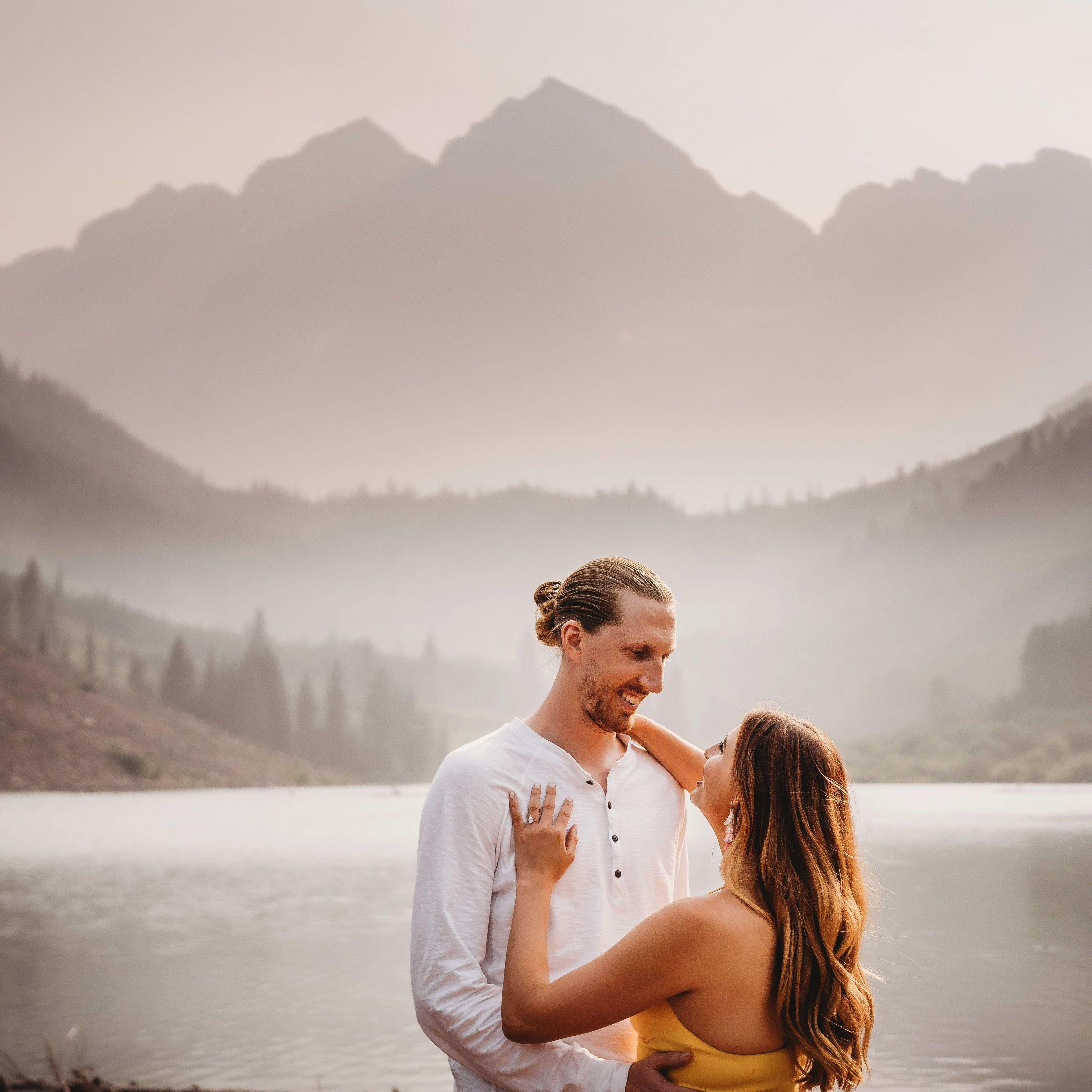 Am I looking at Lukas or the stunning mountains?!