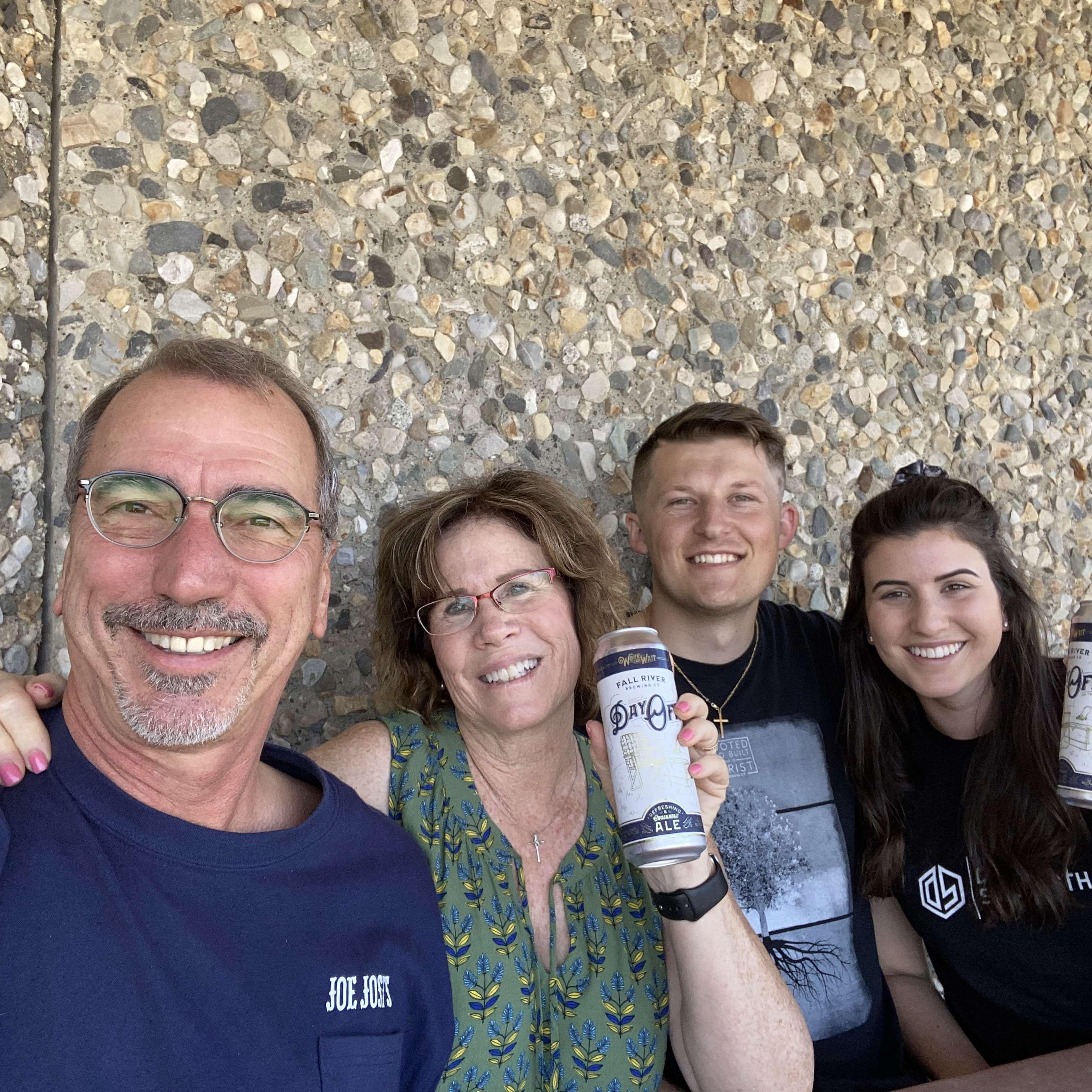 Enjoying a nice beer at a rest stop driving from CA –> CO