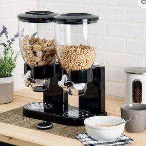 Dry Food Double Dispenser - Black
