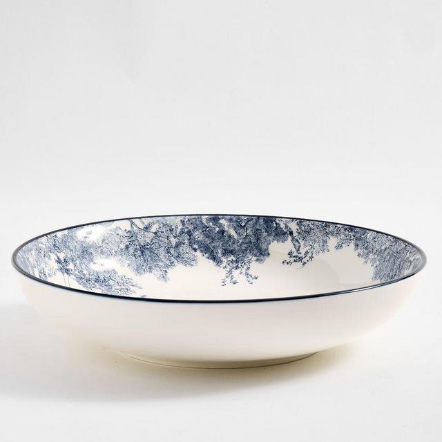Brandon Maxwell Groveland Toile Serving Bowl - Black/White