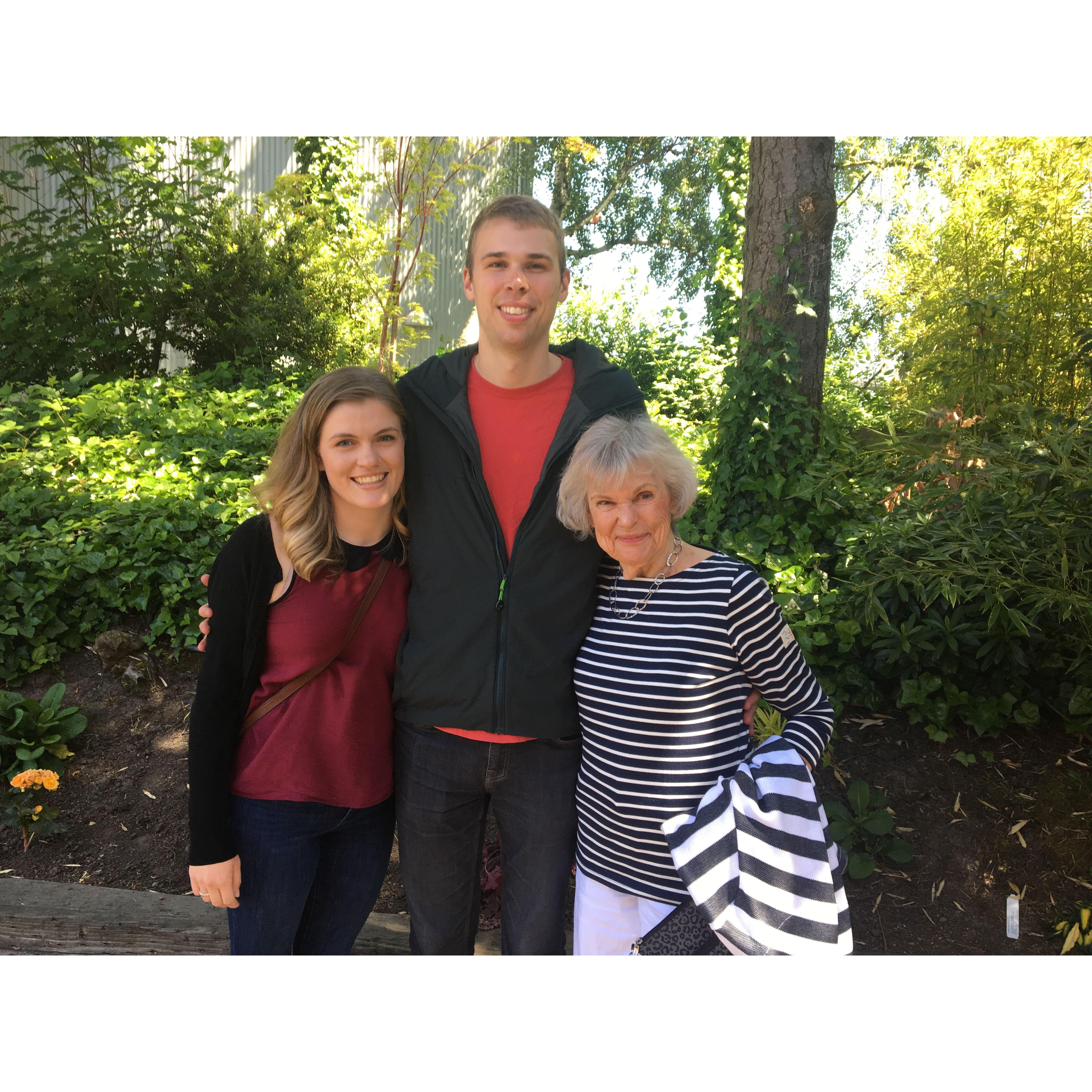Us with Scott's grandma, Gra Gra, who we love and miss so much.