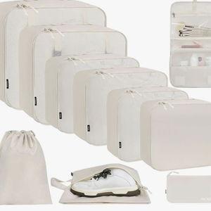 BAGAIL 10 Set Packing Cubes - Color CREAM