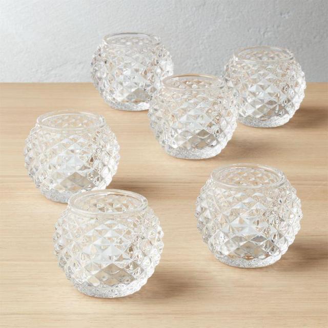 Set of 6 Chroma Tea Light Candle Holders