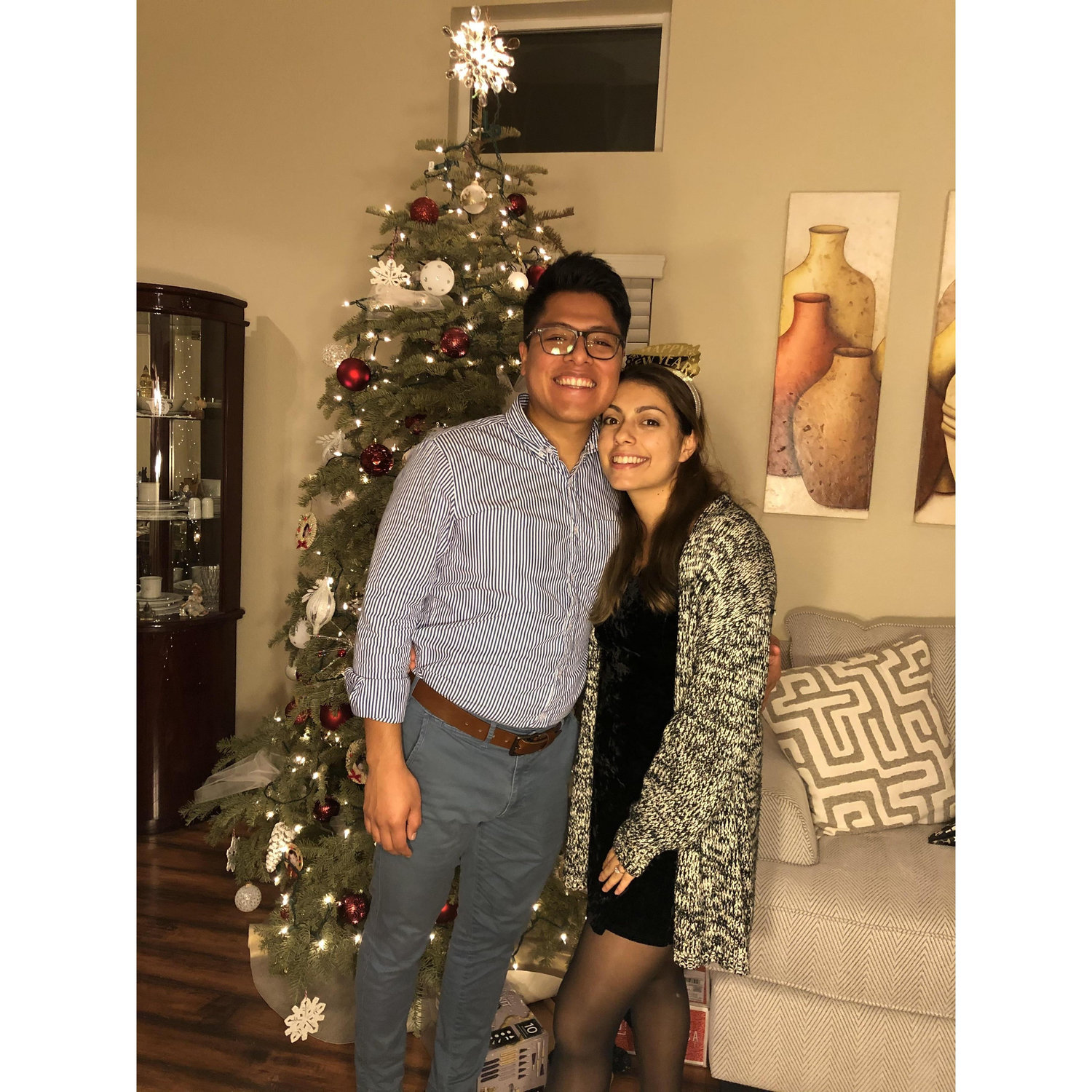 First and last Christmas as an engaged couple!