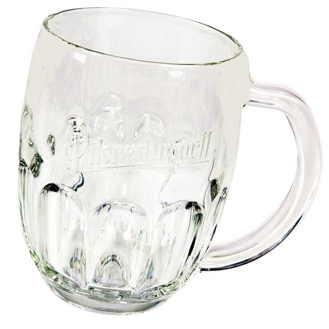 Pilsner Urquell Beer Mugs Set Of 2 Pieces Pint, 0.5 Litre Lined