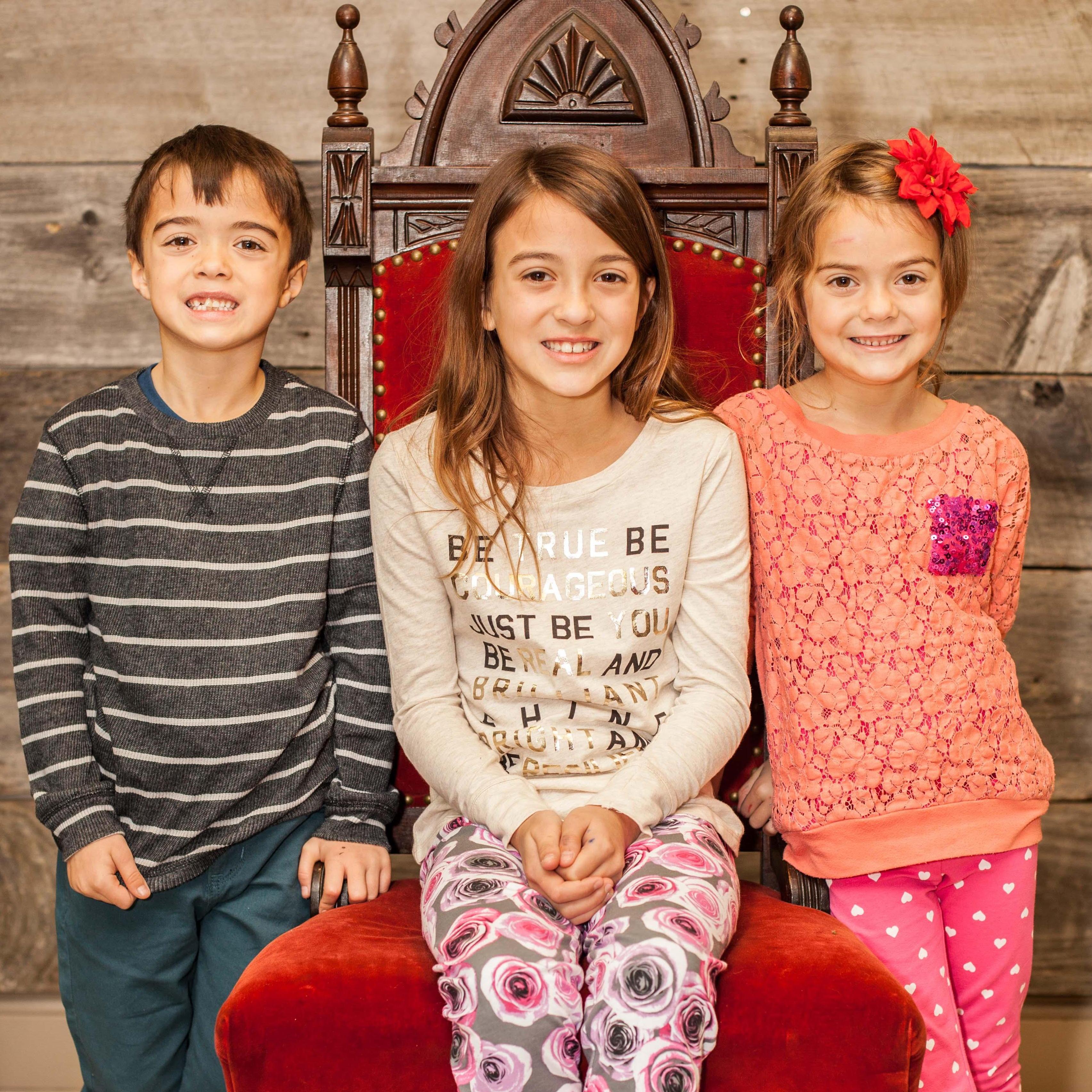 Sammy's youngest children - Nico, Sophie and Ava