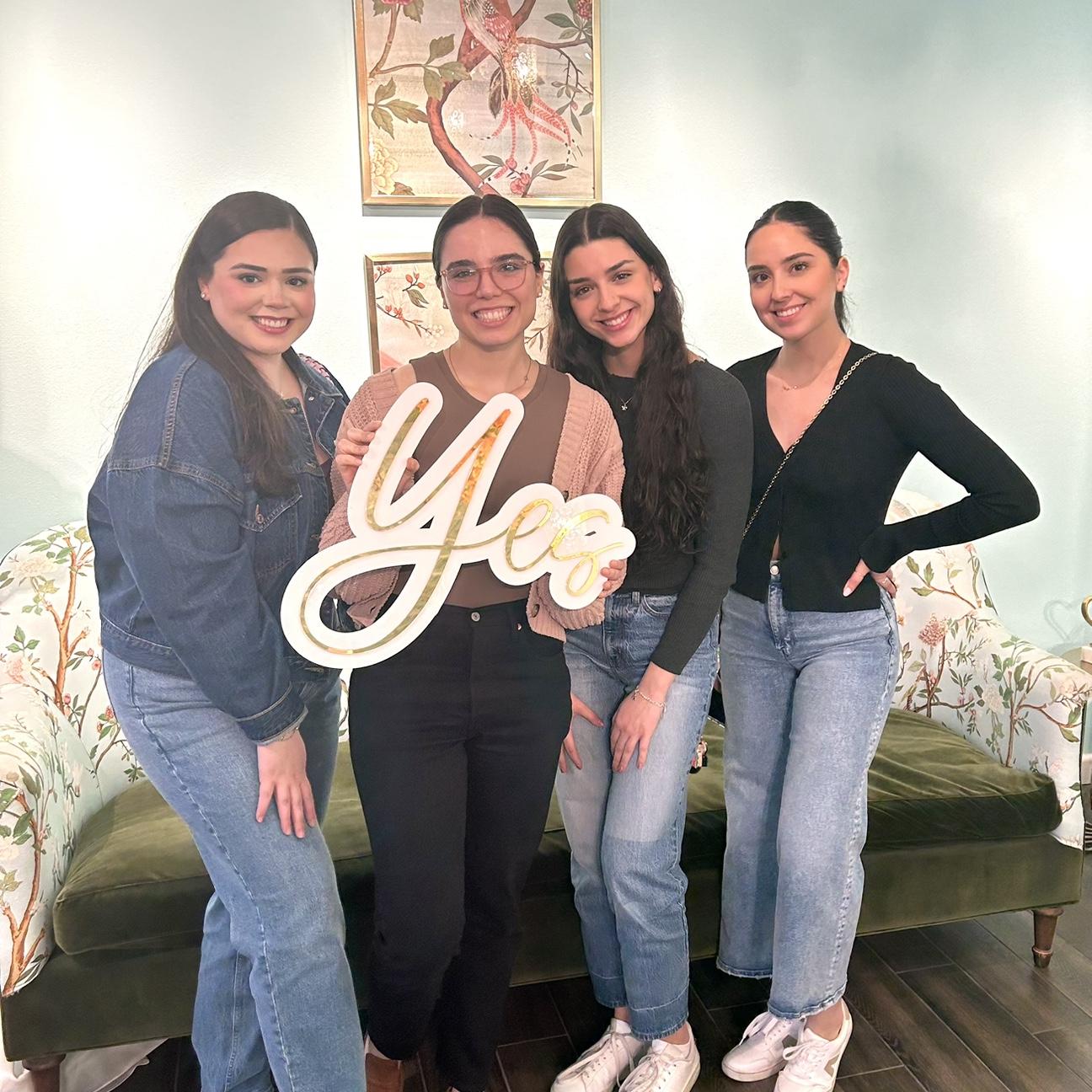 Said yes to the dress with my sisters <3