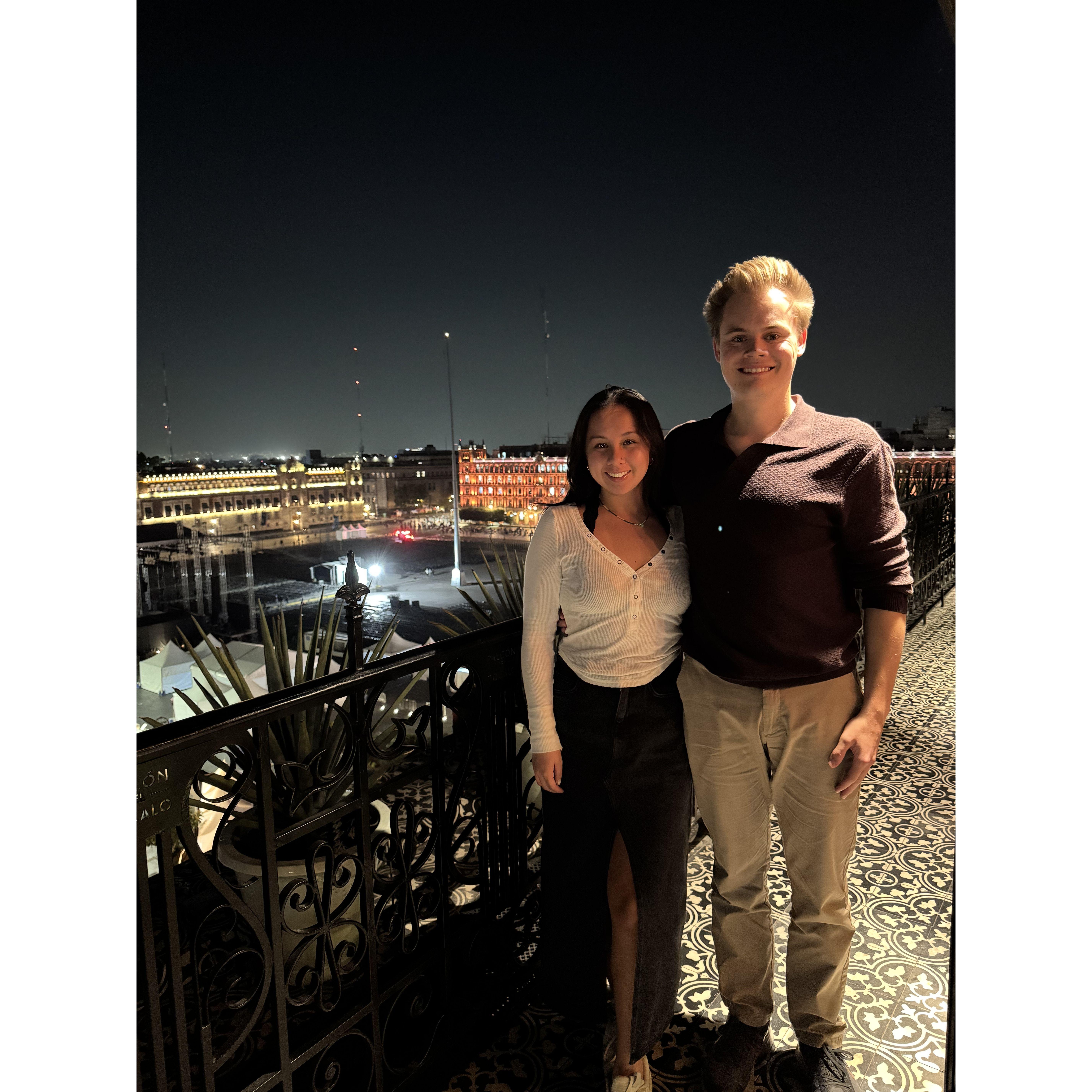 Rooftop dinner in Mexico City!