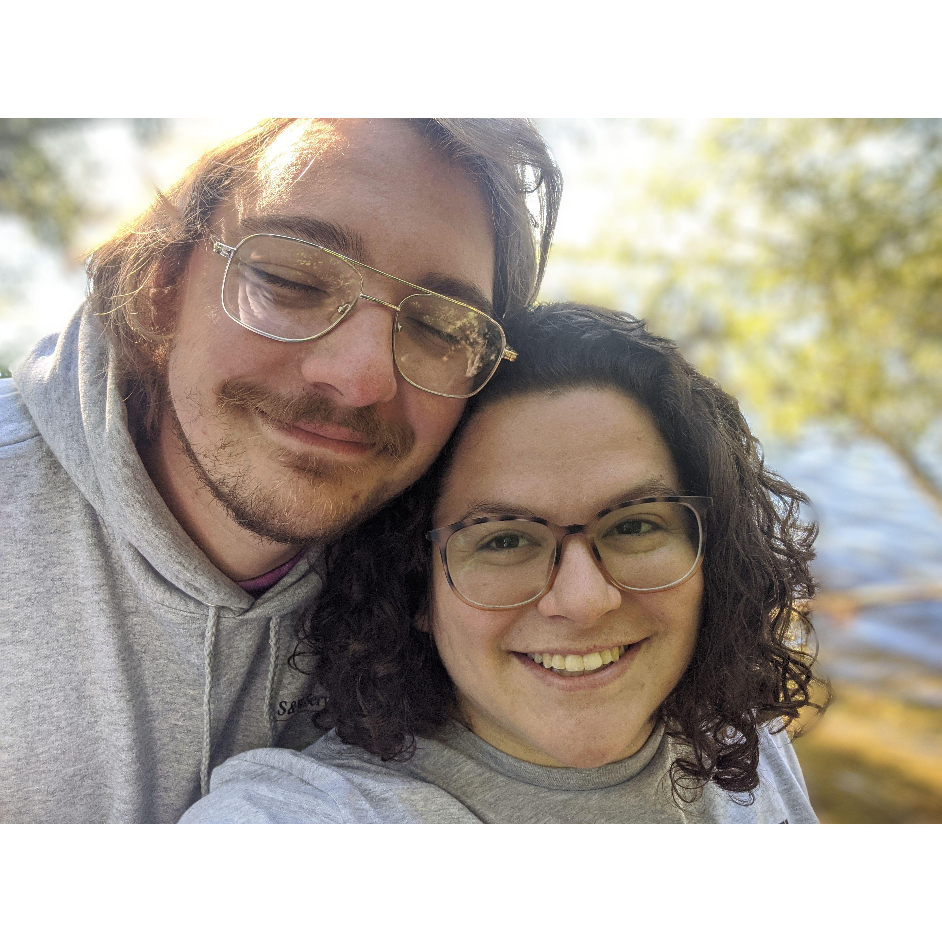 Our first solo camping trip together at Kring Point State Park - September 2020