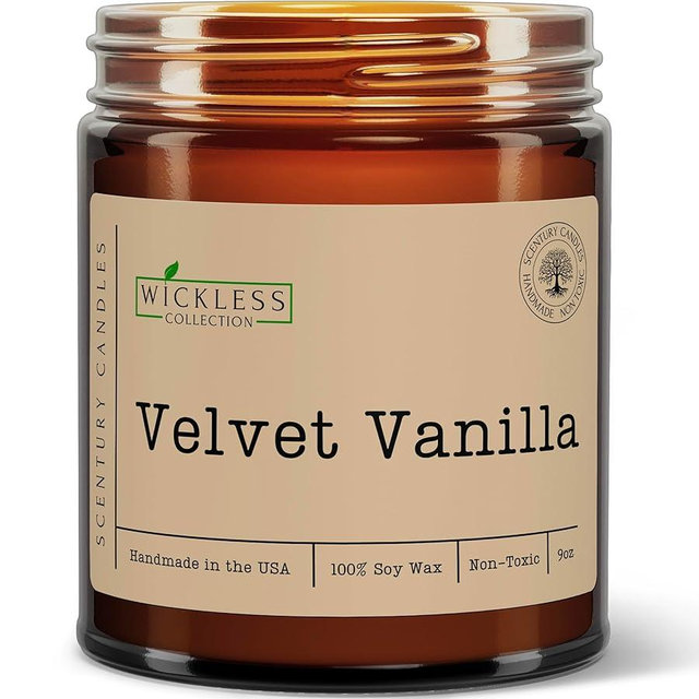 Wickless Candles for Candle Warmer Lamp, Many Scents to Choose, 100% Non-Toxic Soy Wax, Scented Candle Melts for Warming Plate, Handmade in The USA (Velvet Vanilla)