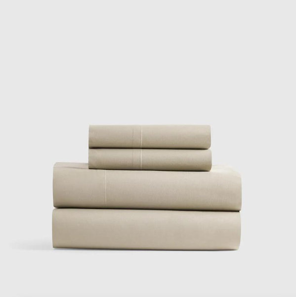 Classic Organic Percale Sheet Set - King - Toffee