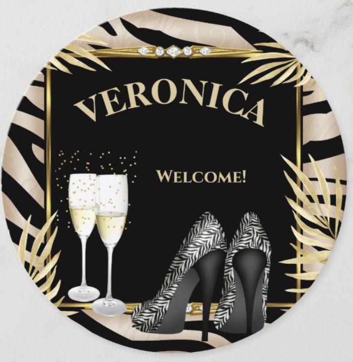 Place card designed by Zizzago Invitations