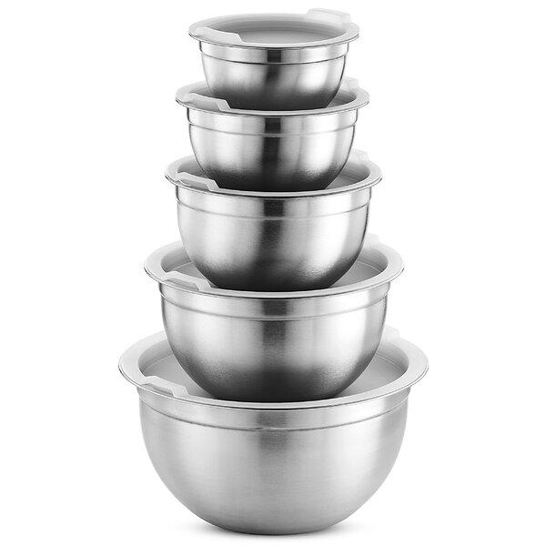 Premium 5 Piece Stainless Steel Mixing Bowl Set