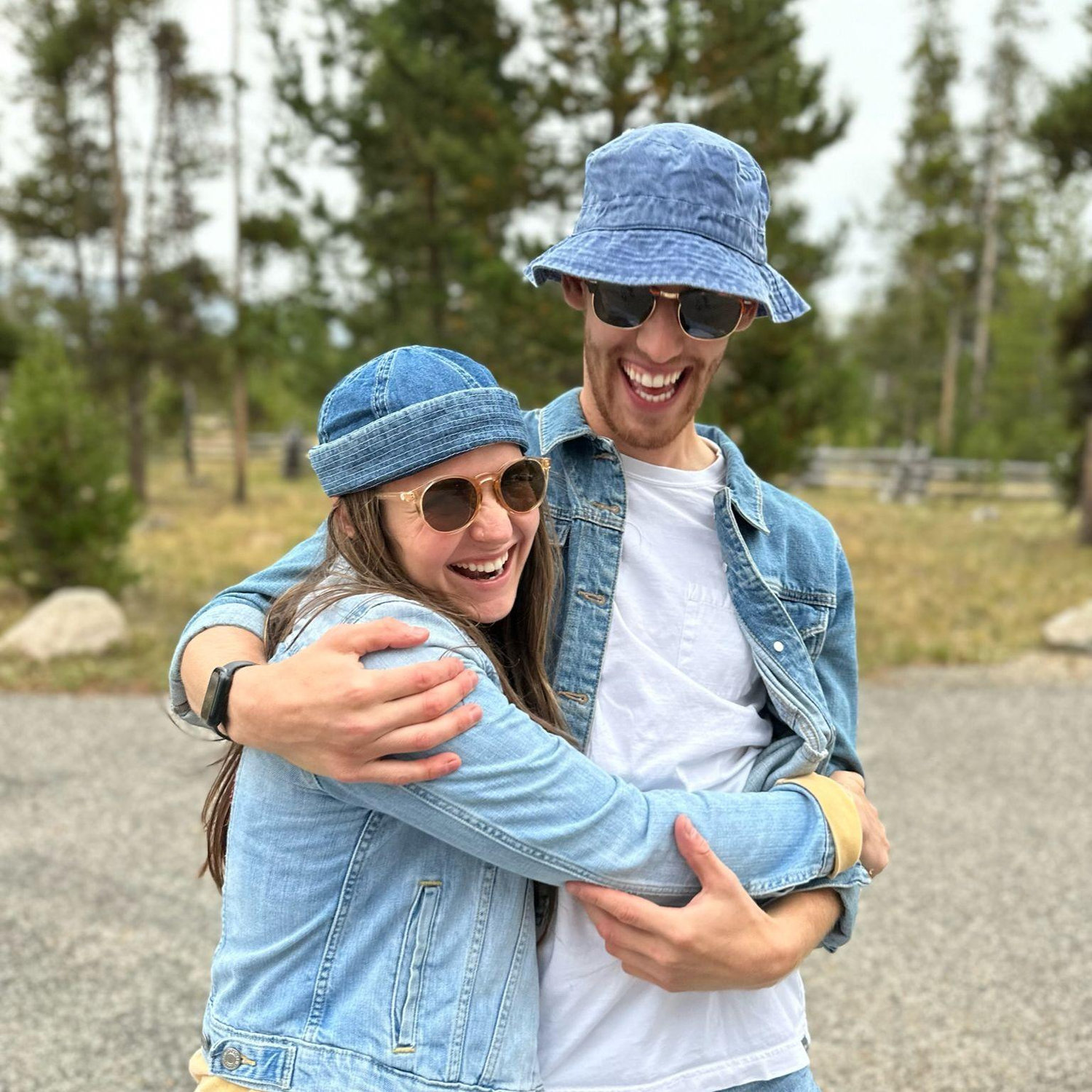 "Canadian Tuexedo" camp theme at Stanley, Idaho!