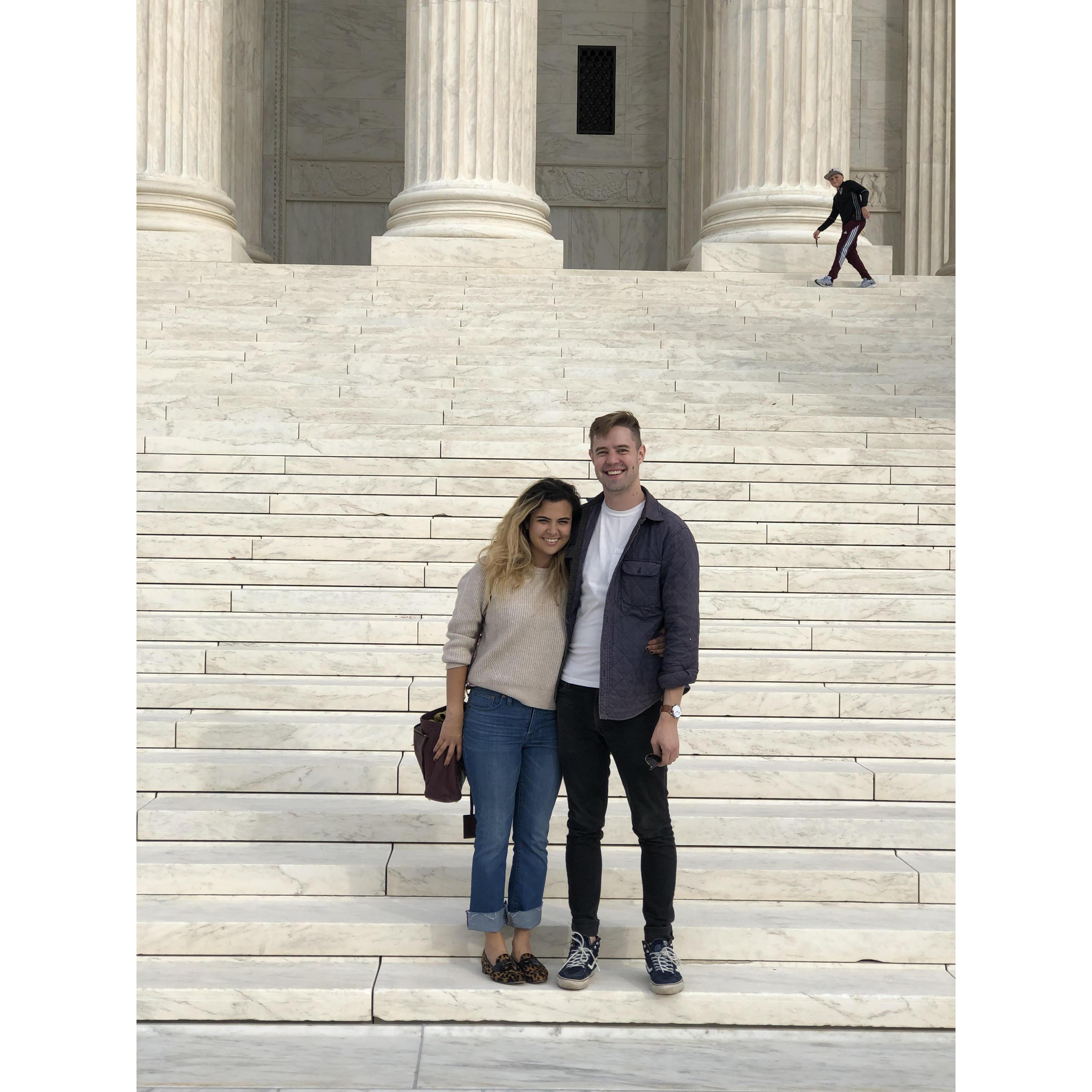 The Supreme Court in Washington D.C. during a trip there in October 2019