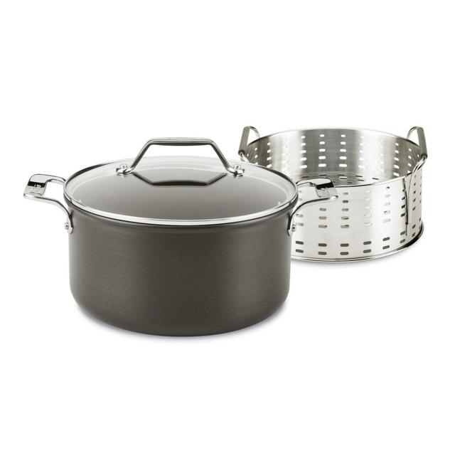 All-Clad Essentials Nonstick Hard-Anodized 6 qt. Steam, Poach and Stew Pot Set