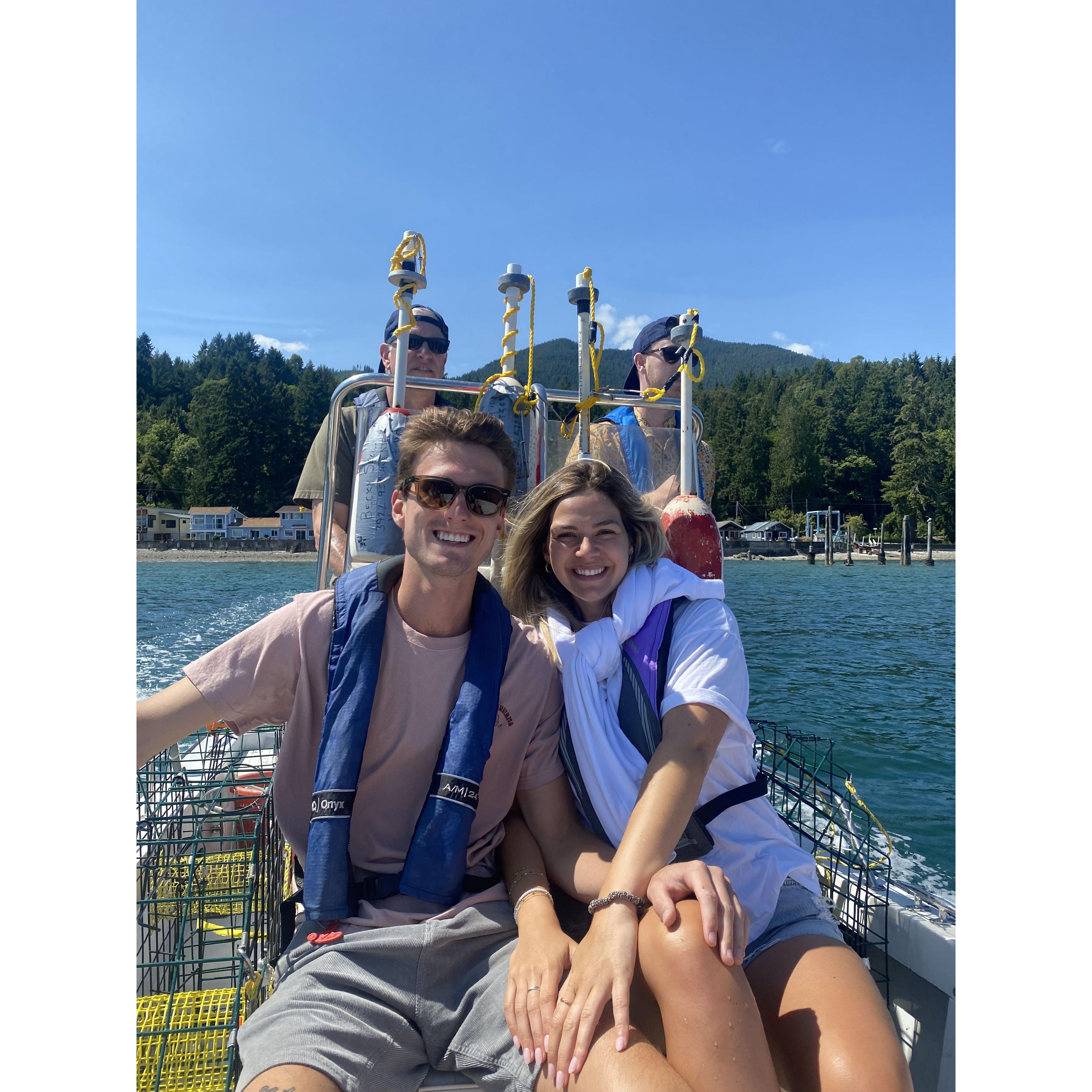 July 2023 - Crabbing with the Sells family on Hood Canal