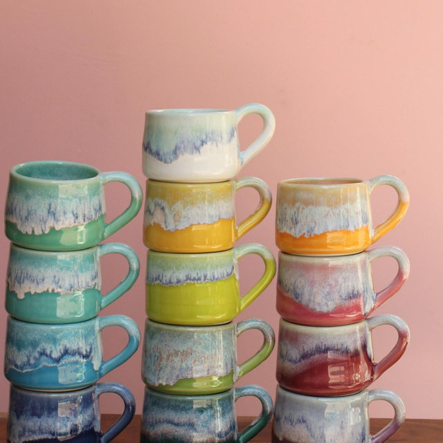 porcelain espresso cup // small porcelain mug
