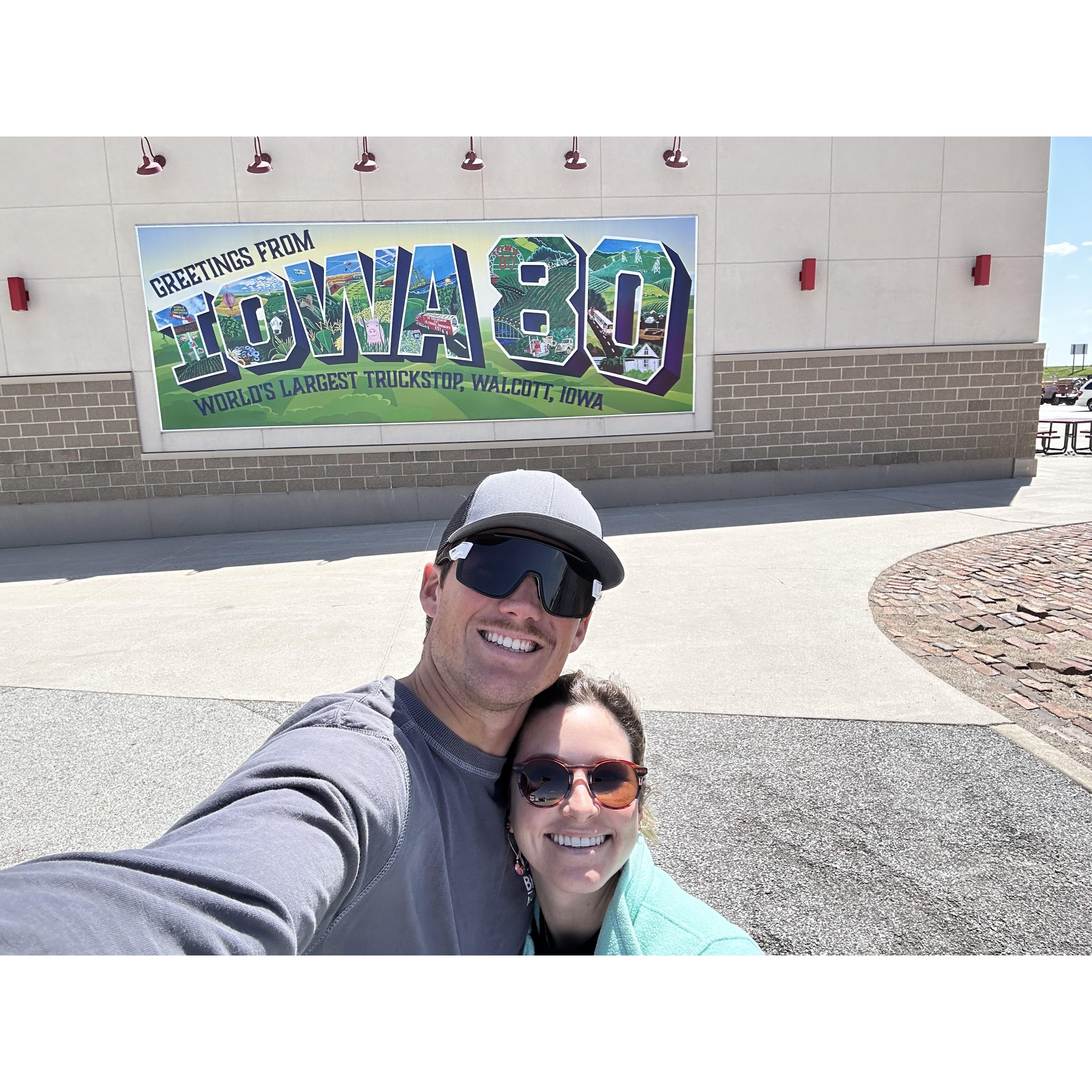 First of 3 stops at the World's Largest Truck Stop (3 more times than Lance has been)