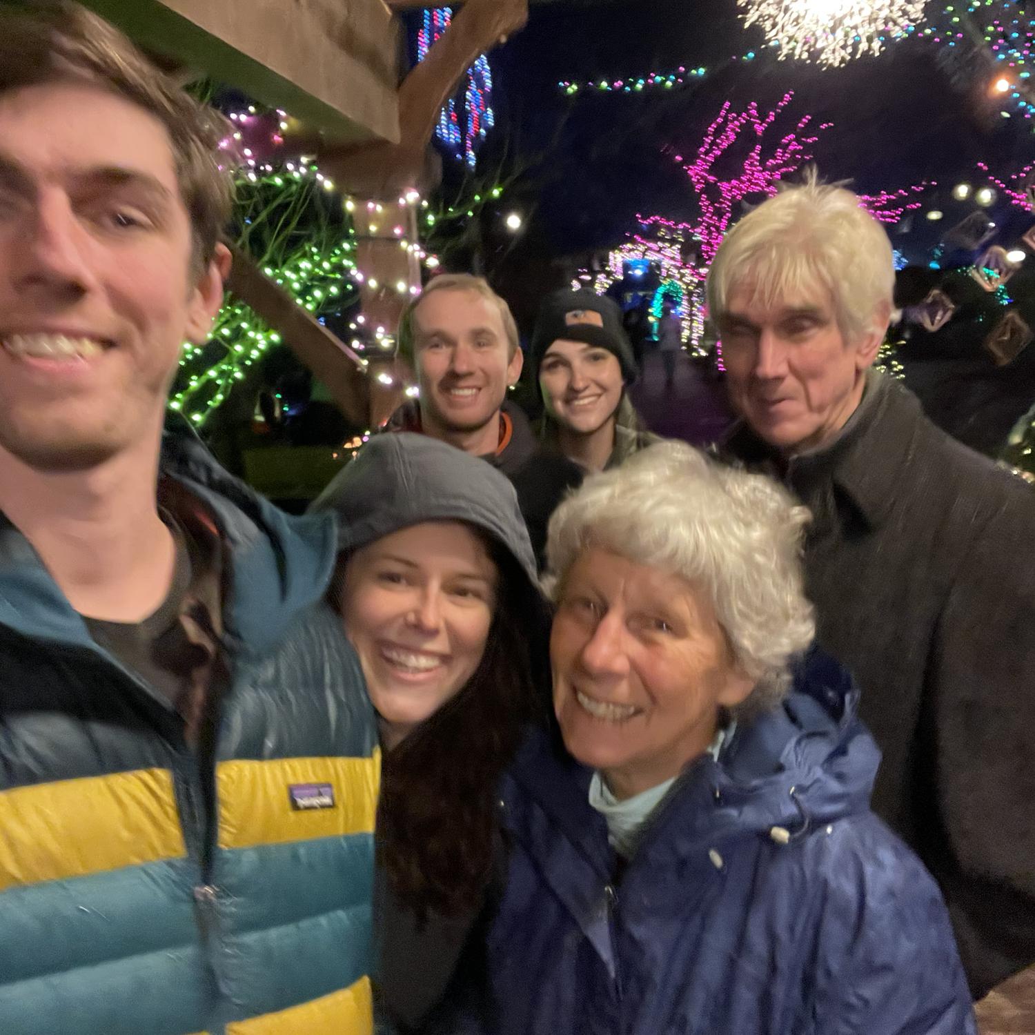 Christmas lights with the Pressons.
