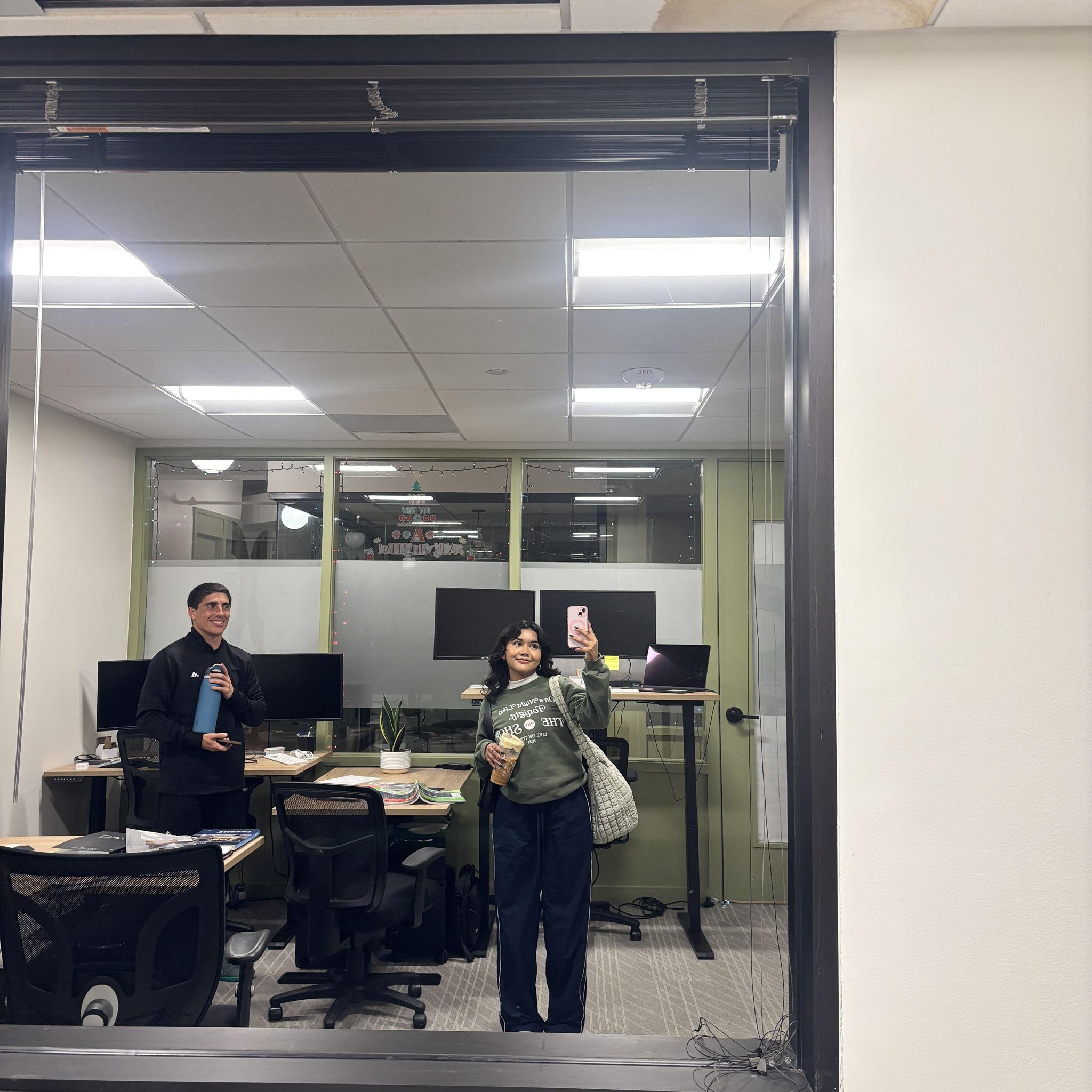 12/31/24: Going into Nate's second job on NYE so he could get some work done. Nate had 2 jobs at one time to make extra money while Jackie did an unpaid externship and so she could study for the Bar!