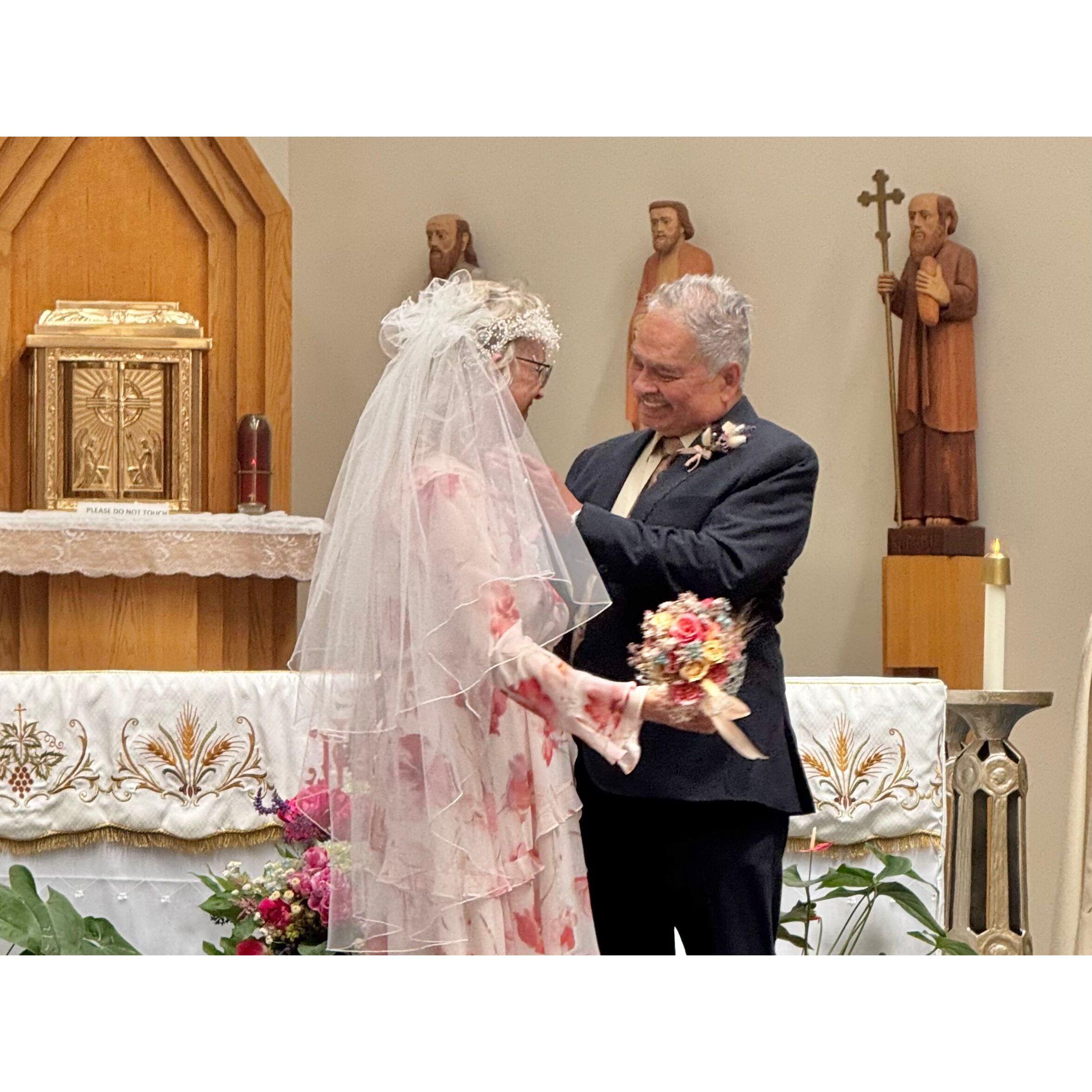 A precious beginning to marriage.