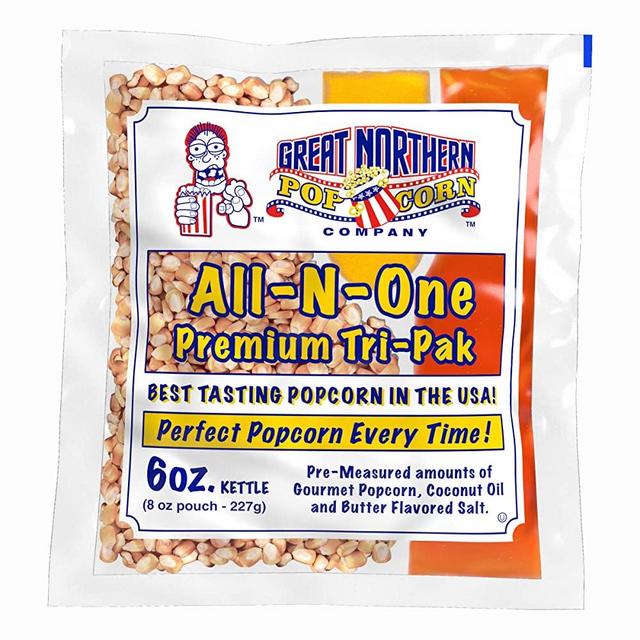 4067 Great Northern Popcorn 1 Case (12) of 6 Ounce Popcorn Portion Packs Kit Cinema
