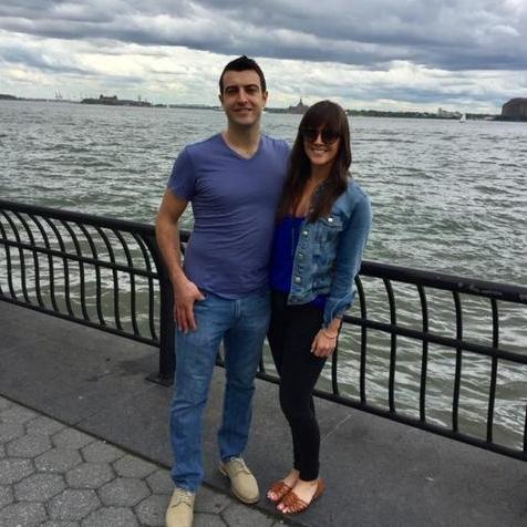Lisa visiting Peter in NYC when she still lived in DC.