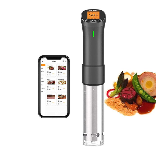 Inkbird Culinary Sous Vide, ISV-200W Wi-Fi Precision Cooker, 1000W Immersion Circulator with Stainless Steel Components, Digital Interface, Temperature and Timer for Kitchen