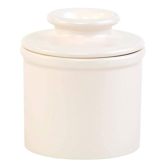 Butter Bell - The Original Butter Bell Crock by L. Tremain, French Ceramic Butter Dish, Retro & Matte Collection, Classic Ivory