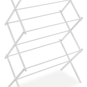 Whitmor Folding Clothes Drying Rack, White