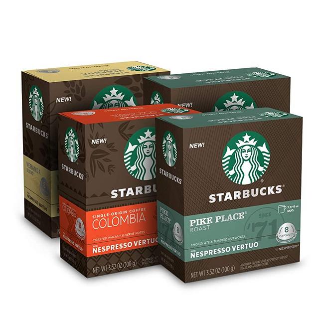 Starbucks by Nespresso, Light Roast Variety Pack, 32 Count