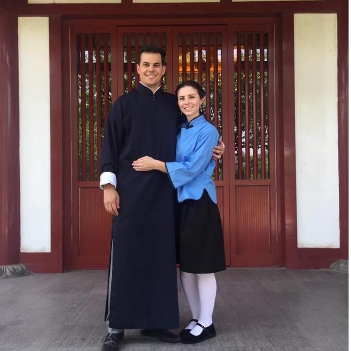 As wedding guests in Xian, China