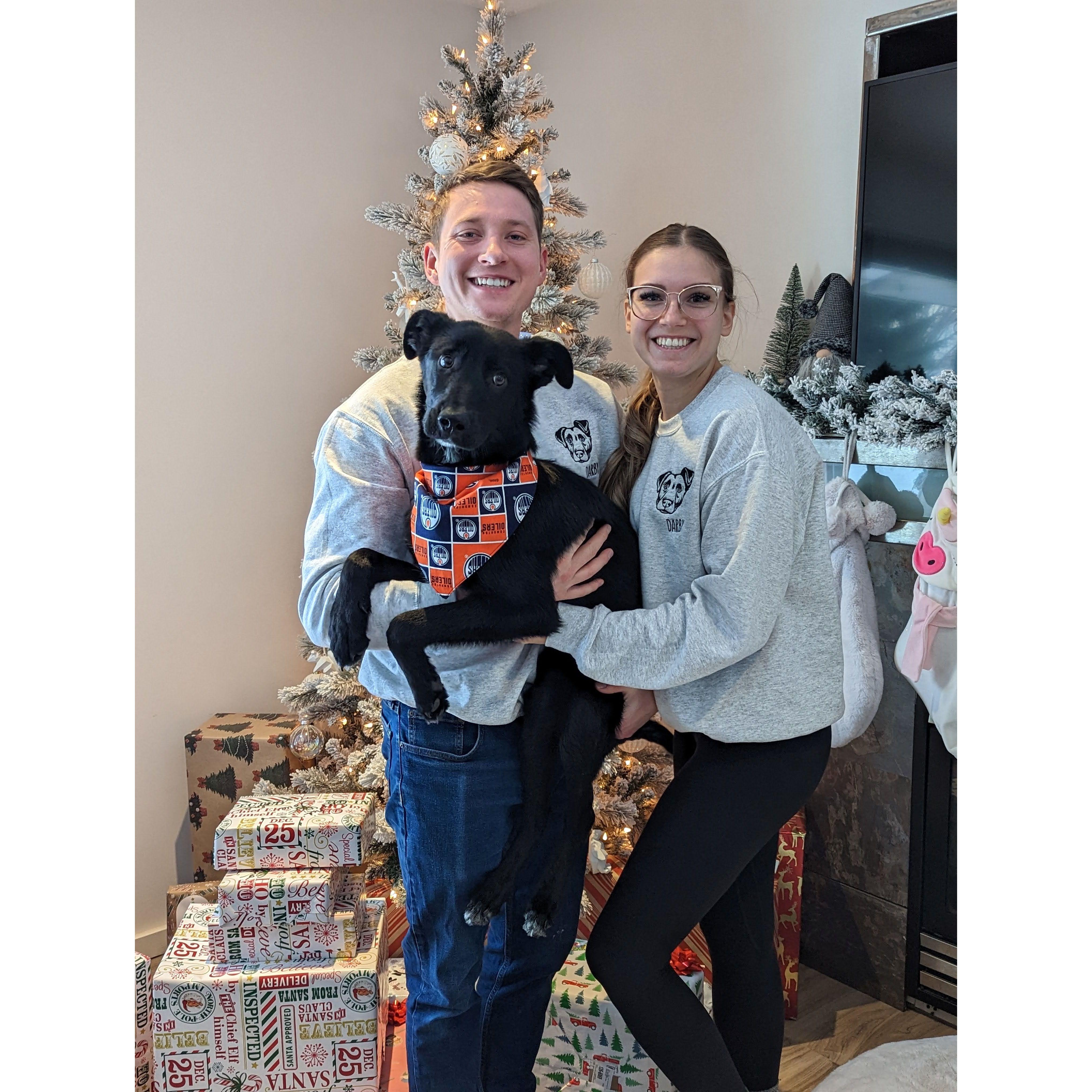 First Christmas in our new home and first Christmas as a family.