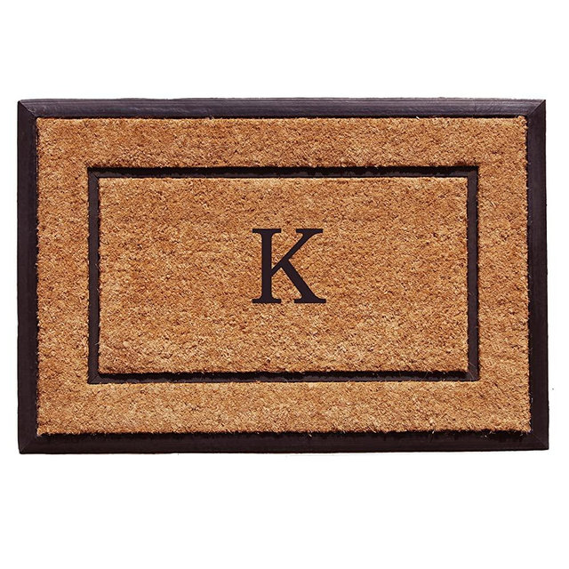 101632436K The General Monogram Doormat, Letter K