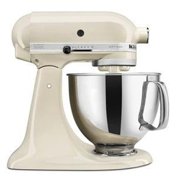 KitchenAid Artisan Series 5 Quart Tilt Head Stand Mixer with Pouring Shield KSM150PS, Almond Cream