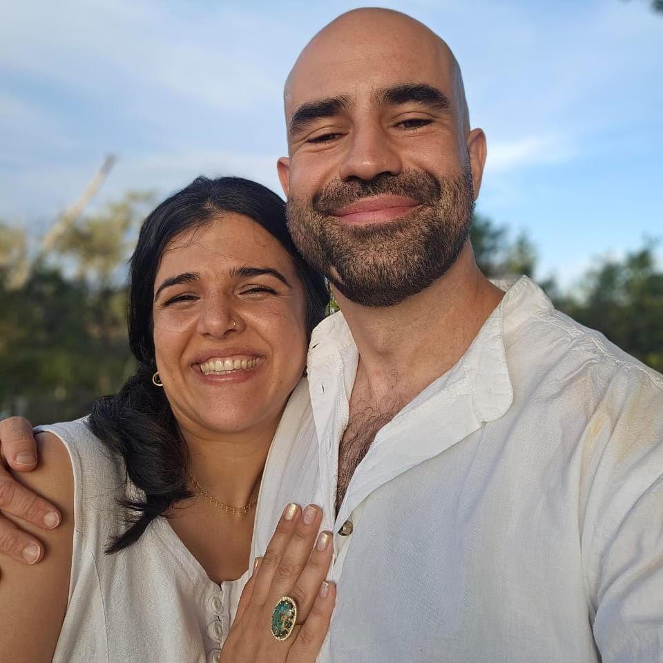 Anton took Mona by surprise with a proposal under the jackleberry tree