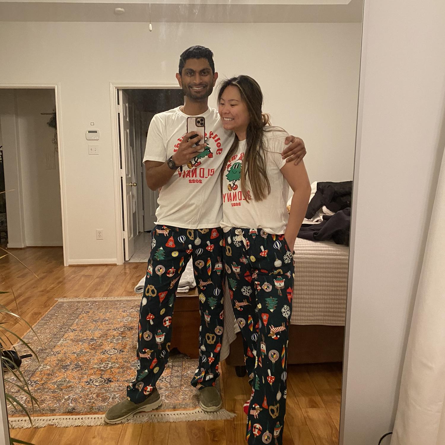 Holiday shirts and pants are a must!