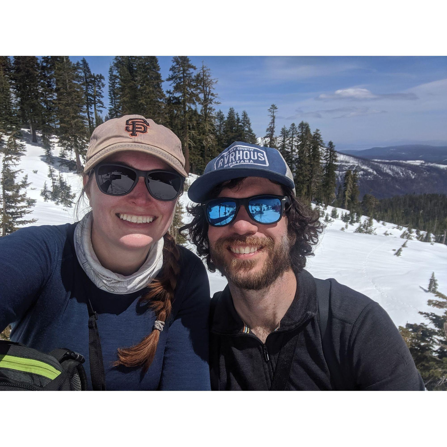 Backcountry skiing at Mt. Lassen