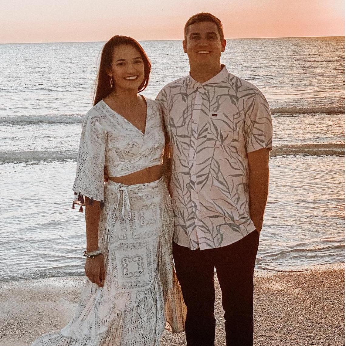 This pic was taken seconds before Riley popped the  question