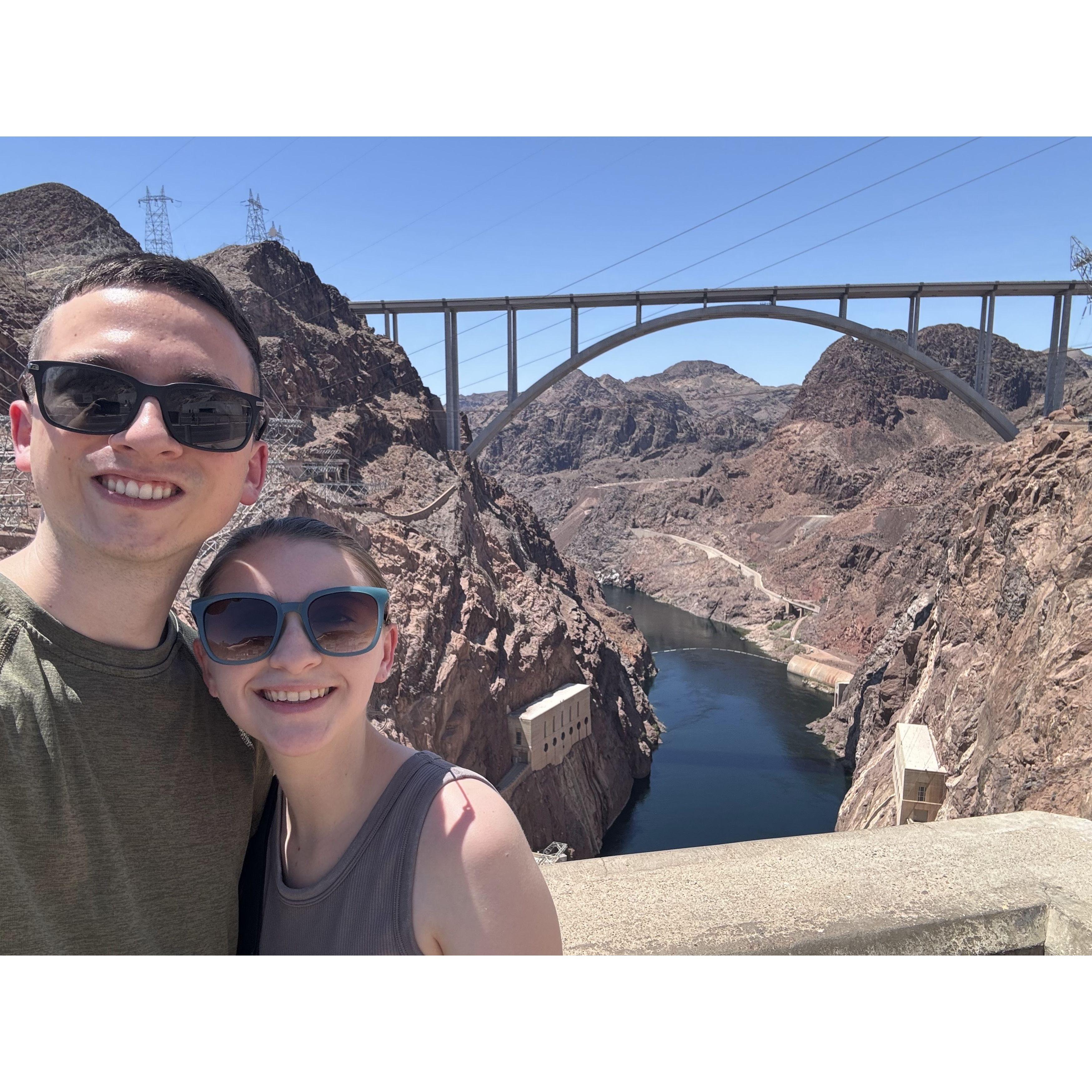 The hoover dam left us both in awe this summer.