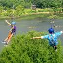 Zip Lining through Columbus