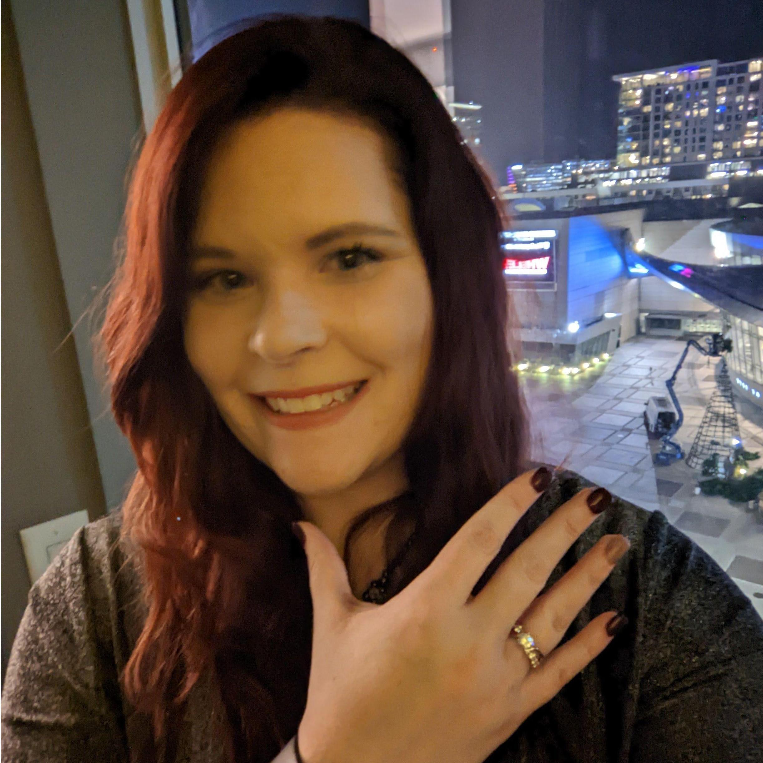 First ring picture after he proposed!