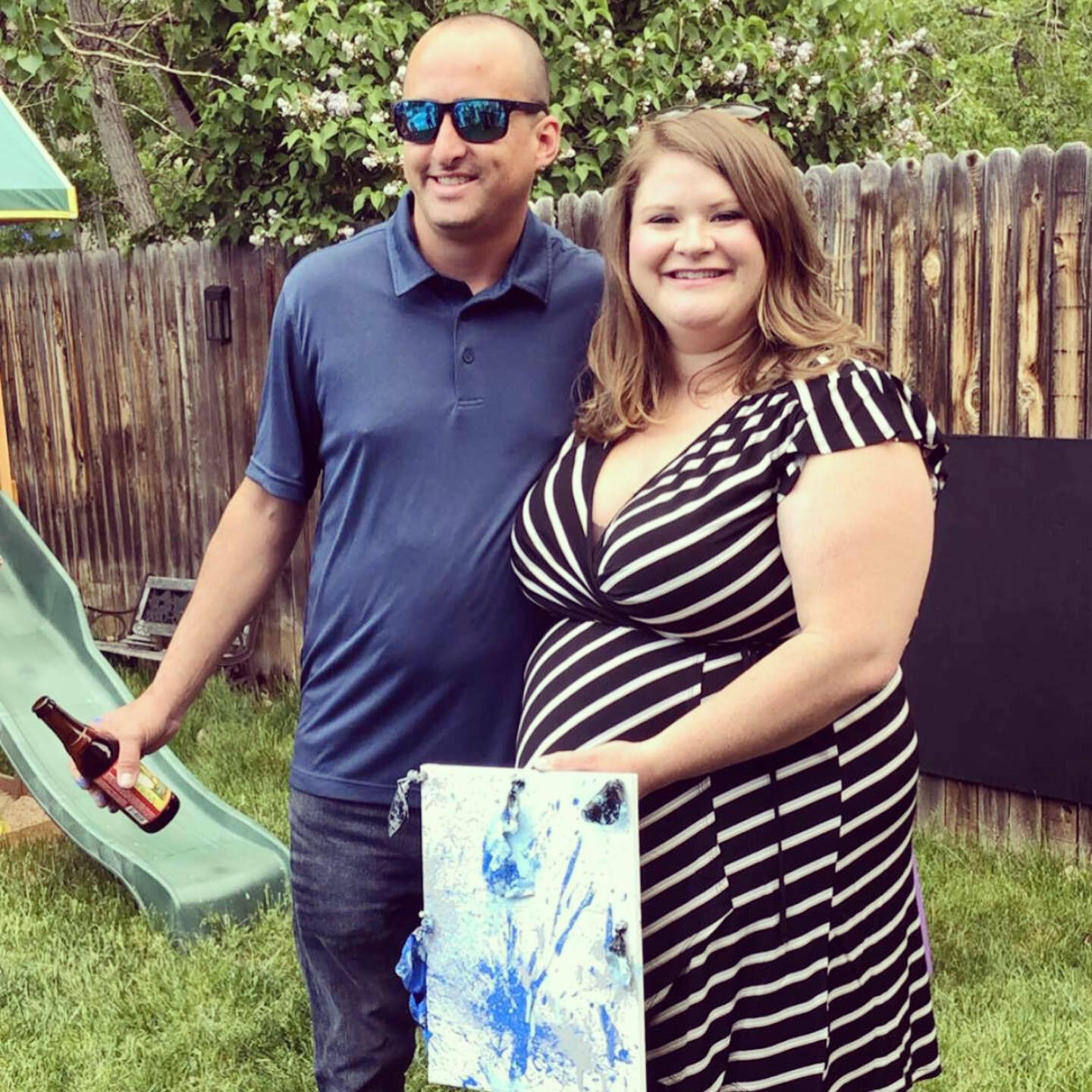 We had a reveal party to find out the gender... a BOY