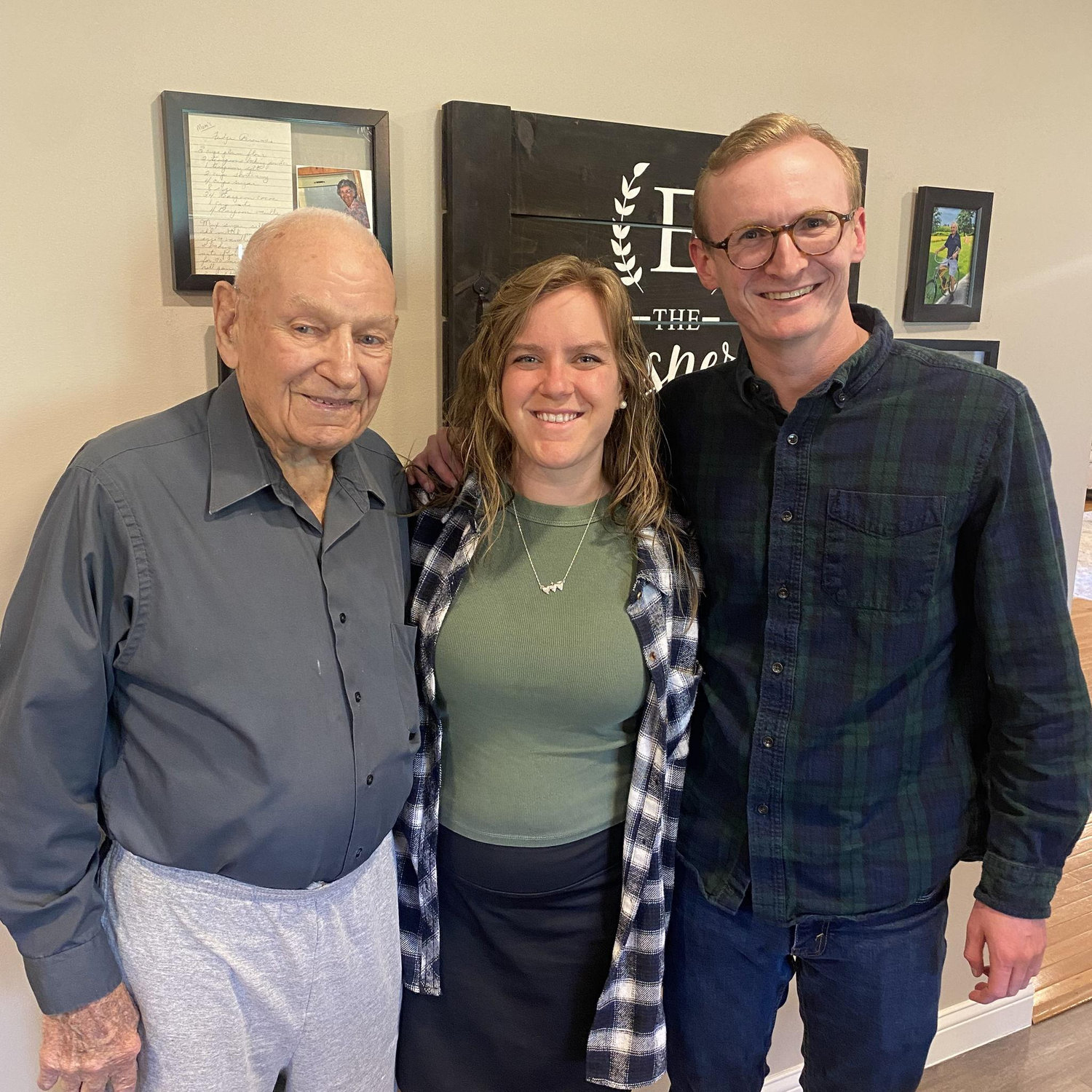 Max getting to meet Kayla's Grandpa Essner (95)