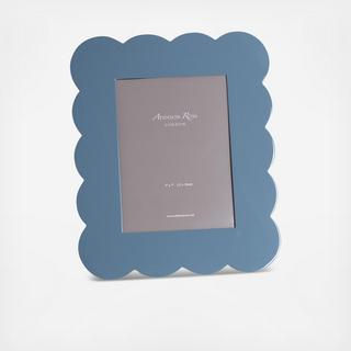 Scalloped Lacquer Photo Frame