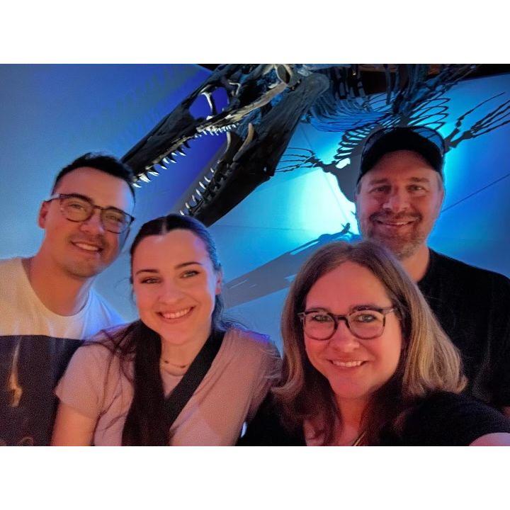 This photo was taken at the Houston Museum of Natural Science, the day Josh proposed!