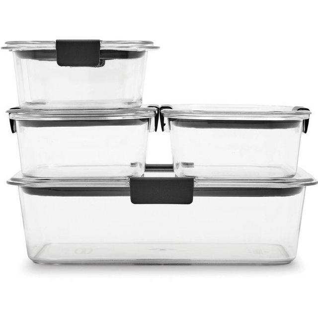 Rubbermaid Brilliance 10 Piece Tritan Stain-Proof Food Storage Variety Set