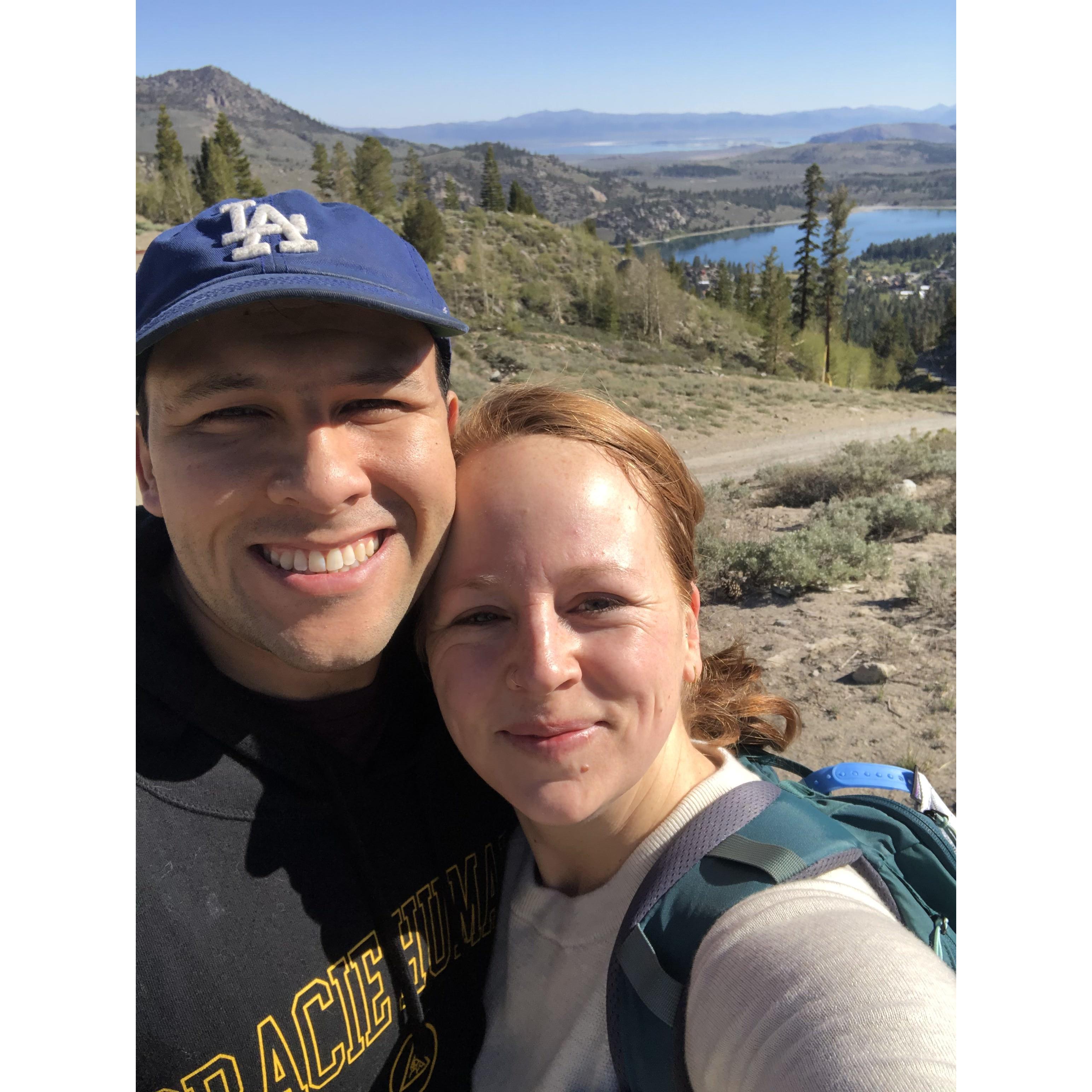 Hiking In June Lake...the trip where Matt asked my parents for my hand.